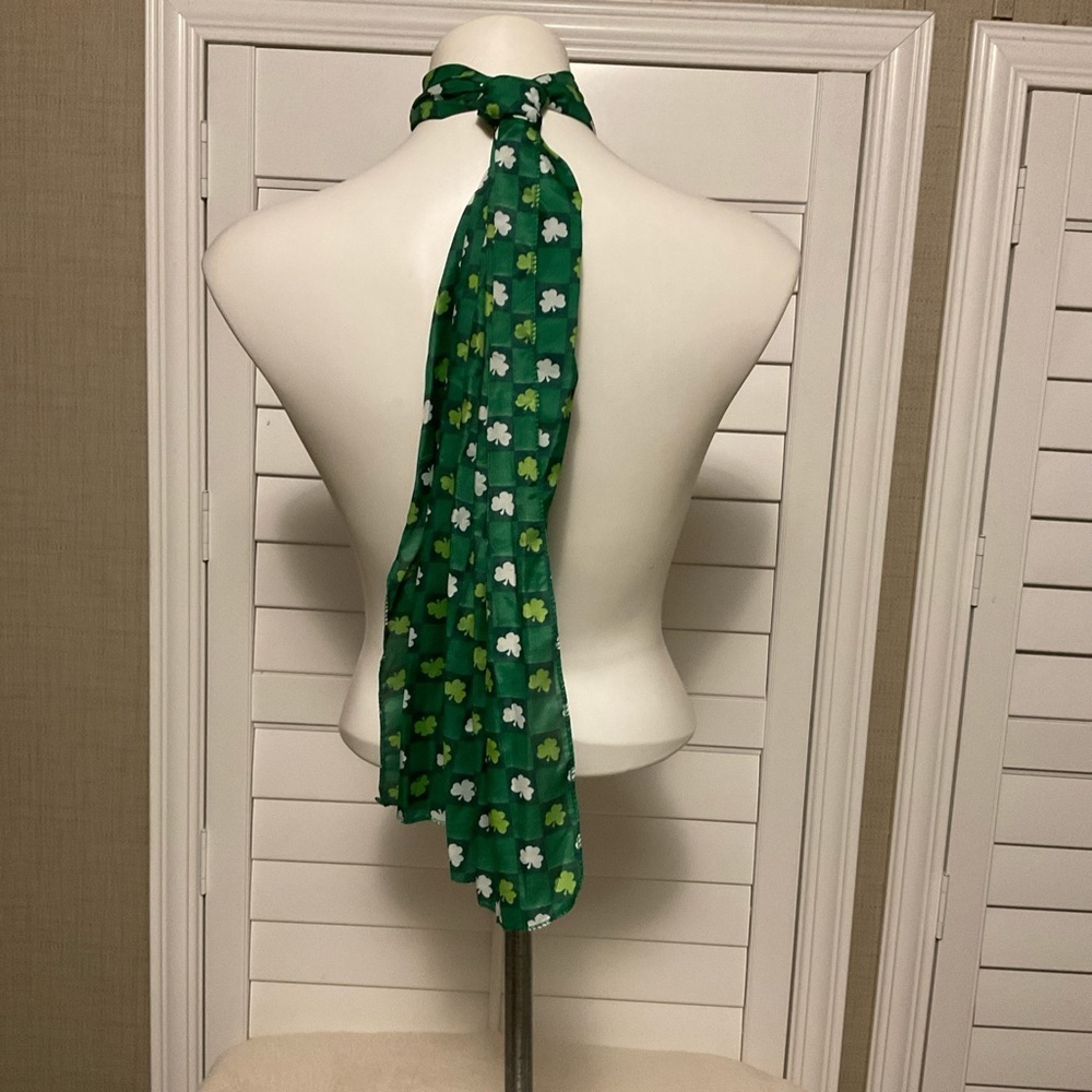 Green Floral Women's Scarf